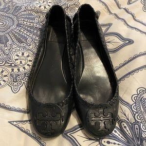 Tory Burch Black Flats